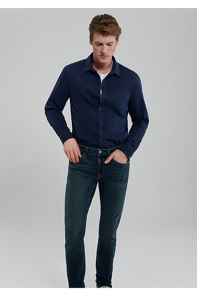 Mavi Μπλε Navy Slim Fit πουκάμισο - 0211292 -81583 Slim Cut