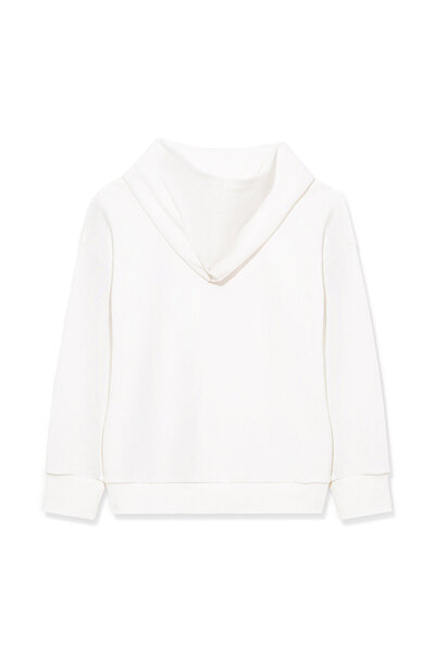 Mavi Kapucnis fehér Basic pulóver 6s10037-70057