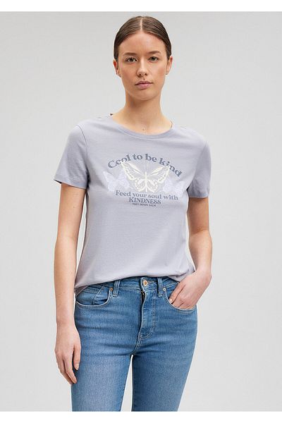 Mavi Butterfly Printed Gray T-Shirt Slim Fit / Slim Fit1612386-87113