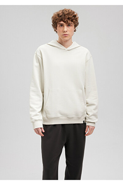 Mavi Kapüşonlu Bej Basic Sweatshirt 0s10128-71618