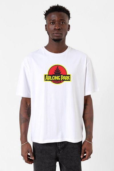 Tshirthane One Piece Anime Arlong Park Λευκό ανδρικό μπλουζάκι ποδηλασίας