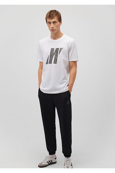 Mavi Λευκό T-Shirt με τυπωμένο λογότυπο Pro Regular Fit 0612172 -620