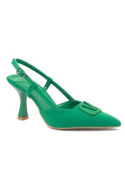 Kids Club Shoes Pantofi cu toc pentru damă Feles Zara V Cataramă Verde