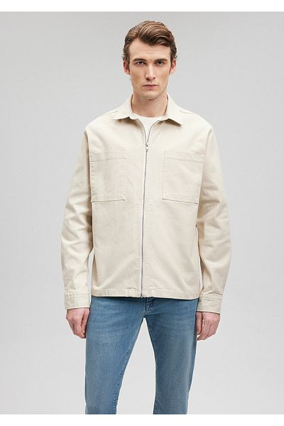 Mavi Μπεζ πουκάμισο με φερμουάρ Loose Fit / Loose Relaxed Fit0210938-70144