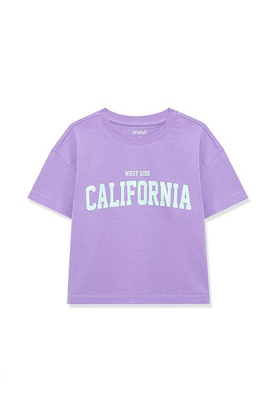 Mavi California Printed Purple Crop T-shirt Crop / Short Cut7610189-86954