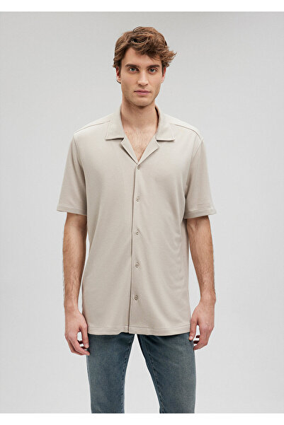 Mavi Bej Gömlek Slim Fit / Dar Kesim 0210874-70144