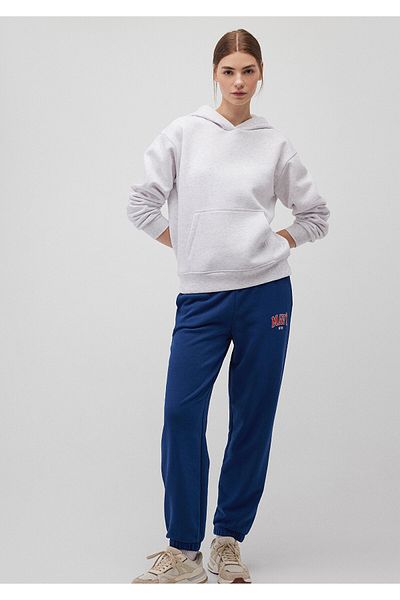 Mavi Marineblaue Jogginghose mit Logo-Print1010757-82625