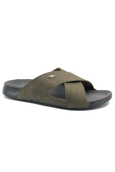 Kids Club Shoes Aryan 80-959 Dr. Προτεινόμενες Ορθοπεδικές Ανδρικές Παντόφλες Πράσινες