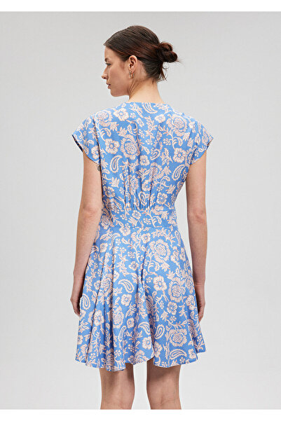Mavi Baskılı Elbise 1310338-87014