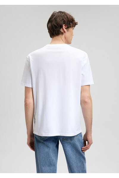 Mavi MTV Printed White T-Shirt - Loose Fit 0612045 -620
