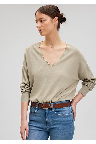 Mavi Khaki Color Loose Fit Sweater - 1710456 -70154 Loose Cut