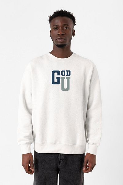Tshirthane Gen V Godolkin University Συντομογραφία Λευκό ανδρικό φούτερ 2ip
