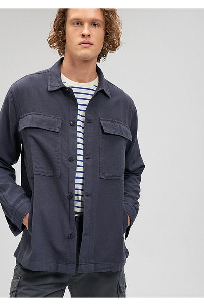 Mavi Cămașă de in bleumarin - Loose Fit, Relaxed Fit 0210884 -70490