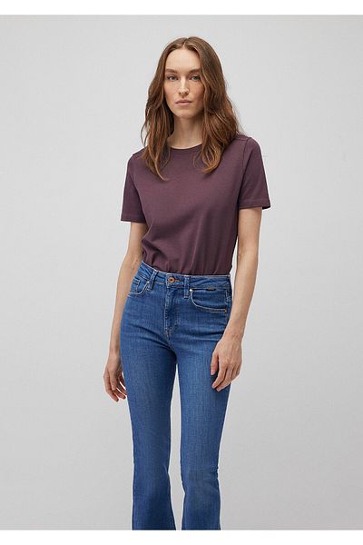 Mavi Lila Basic-T-Shirt mit Rundhalsausschnitt, normale Passform/normale Passform 1612699 -70260