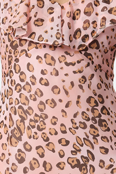 Trendyol Collection Rochie maxi cu imprimeu floral pudrat în linie A - TWOSS24EL00149