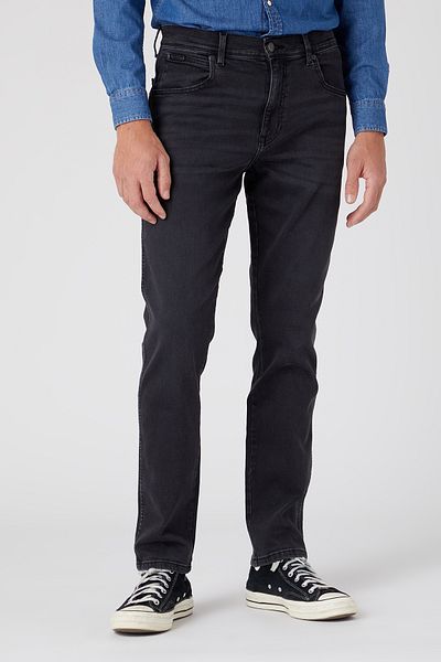 WRANGLER Texas Slim Black plisované