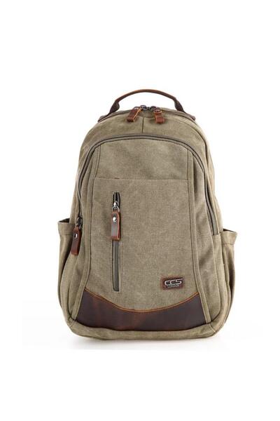 ÇÇS 51398 Canvas Backpack Green