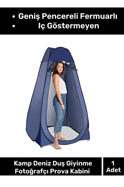Genel Markalar Geniş Pencereli Fermuarlı Kamp Deniz Duş Giyinme Fotoğrafçı Iç Göstermeyen Prova Kabini Çadırı