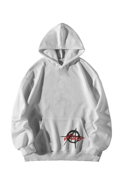 Stadium Lil Uzi Vert 222 Printed - Unisex White Oversize Hooded Hoodie
