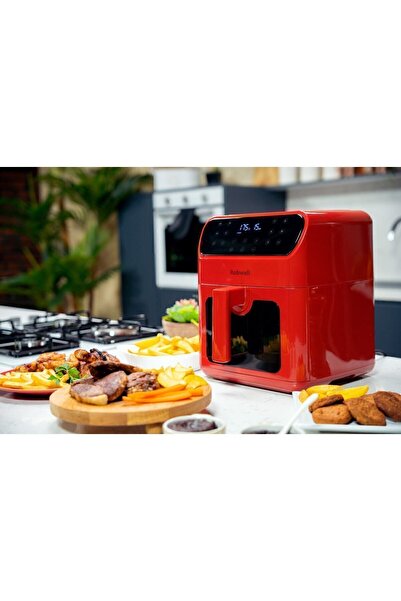 Robwell As28 Airfryer 6 Litre Sesli Uyarı Yağsız Hava Fritözü Robx Türkiye Garantili