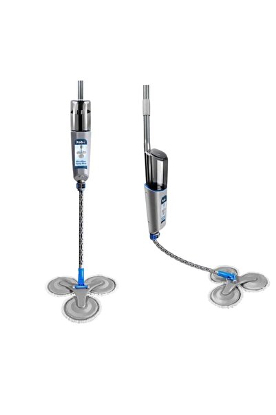 ROBX 360 Derece Dönen Su Püskürtmeli 3 In 1 Paspas 3 Adet Mikrofiber Mop Türkiye Garantili