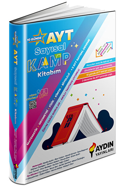 Parlayan Projeler Aydın YKS AYT Sayısal Kamp Kitabım Aydın Yayınları