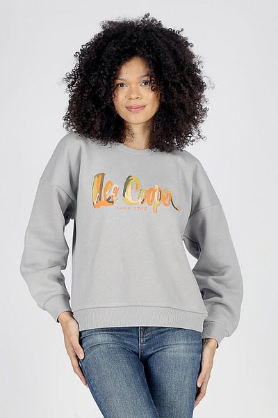 Lee Cooper Дамски суитшърт с О-образно деколте Tila, сив