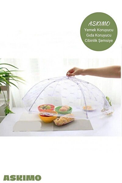 Food Protective Umbrella White Color Food Fly Protective Tulle Mosquito Net