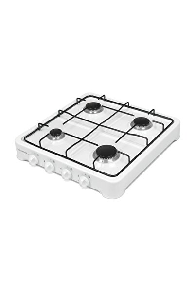 Genel Markalar 4 Gözlü Tüplü Set Üstü Ocak Beyaz Lpg