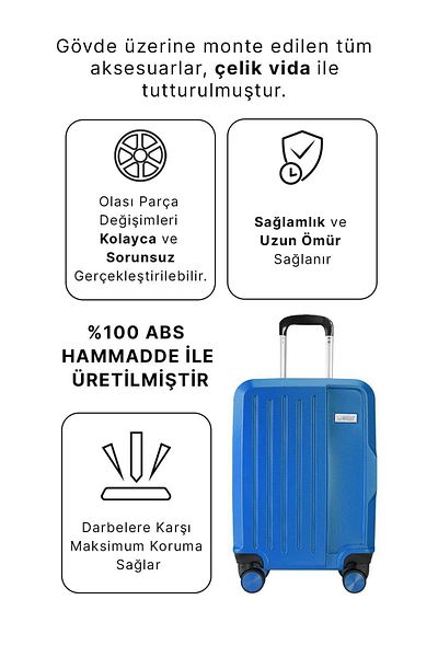 Wexta WX-210 Indigo Blue - حقيبة كابينة صغيرة