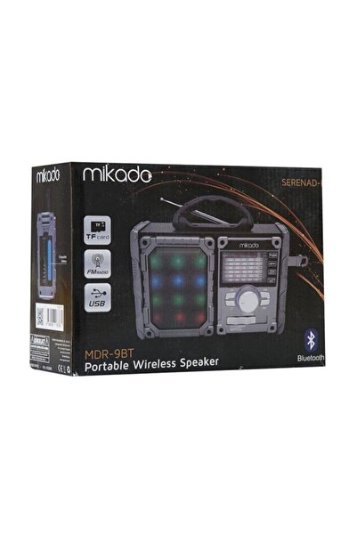Mikado Mdr-9bt Serenad-k Siyah-kırmızı Usb-tf Destekli Bluetooth Speaker