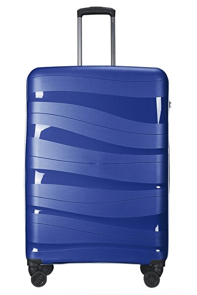 Wexta Wx-pp10 Mavi Büyük Boy Pp Polipropilen Kırılmaz Valiz