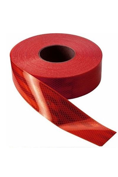 Koçyiğitler Otomotiv 10 Meters Strip Tape - Strip Reflector - Reflective Tape - Trailer Reflector - E Certificate - Red