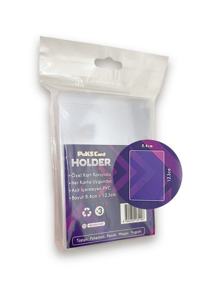 Pokscard 25 Card Protector Holders, Pokemon, Panini, Topps, Magic, Football Player Card