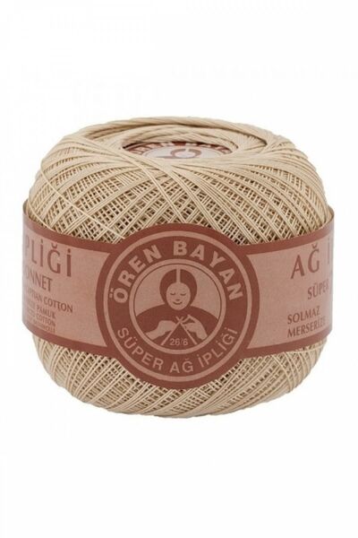 Ören Bayan Klasik Dantel Ipi Ve Ağ Ipliği Krem Ağ Ipliği 26/6