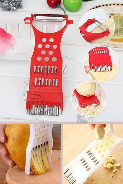 Keyfi Sepet Grater Peeler Potato - Multifunctional, Cucumber, Lemon and Carrot Vegetable Chopper