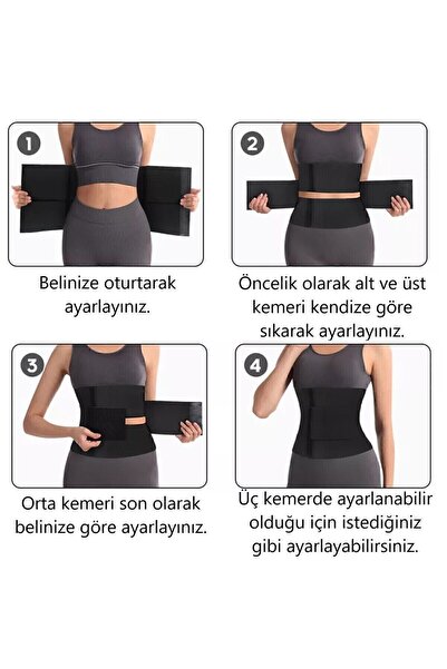 Wi Fro Sıkılaştırıcı Toparlayıcı Korse Vücut Şekillendirici Bel Inceltici Göbek Toparlayıcı Yağ Yakıcı