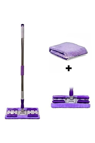 Genel Markalar Mor Teleskopik Mandallı Mikrofiber Sihirli Mop Yüzey Temizleyi...