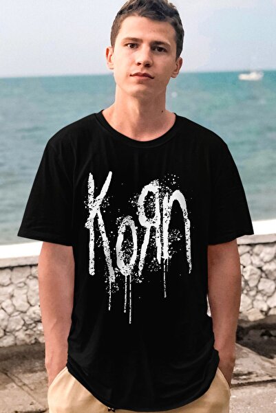 ROCKANDROLL Tricou pentru bărbați cu mânecă scurtă Korn Black