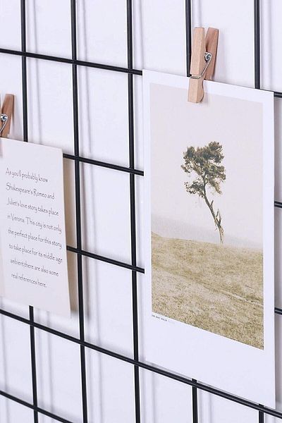 LEFİEV Lefi Home Photo Hanger Wire Wall Board Metal Board Note Memory Frame