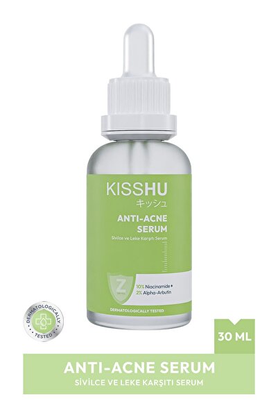 Kisshu Anti-Acne - Sivilce Ve Leke Karşıtı Arbutin %2, Niacinamide %10 Serum ...