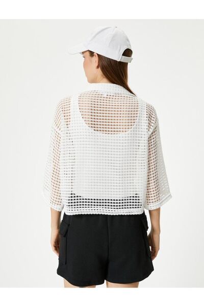 Koton Women's Mesh Shirt Tee