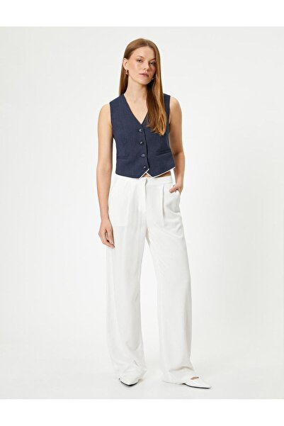 Koton Kadın Keten Karışımlı Pantolon