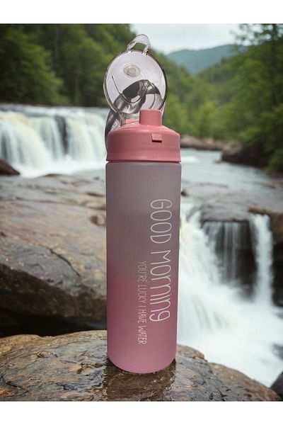 Espas Home Good Morning Printed 500ml Matte - Motivational Water Bottle