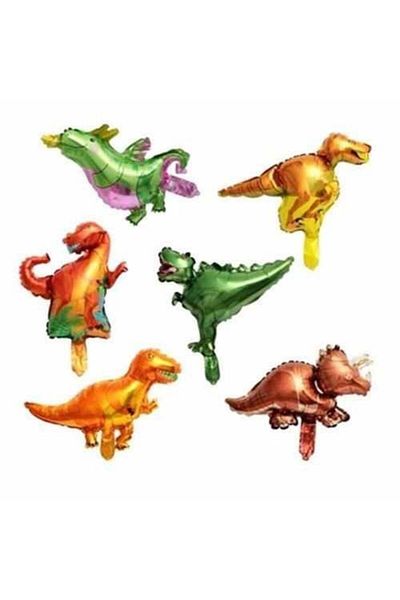 Partioutlet 6 Pieces Dinosaur Decorative Foil Balloons