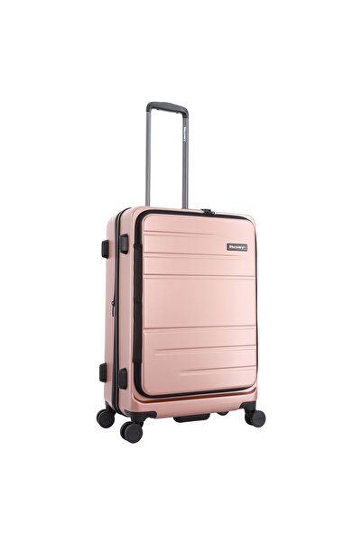 Discovery Patrol Medium, TSA Lock, Expandable, 4 Double Wheels, 24 Inch Pink