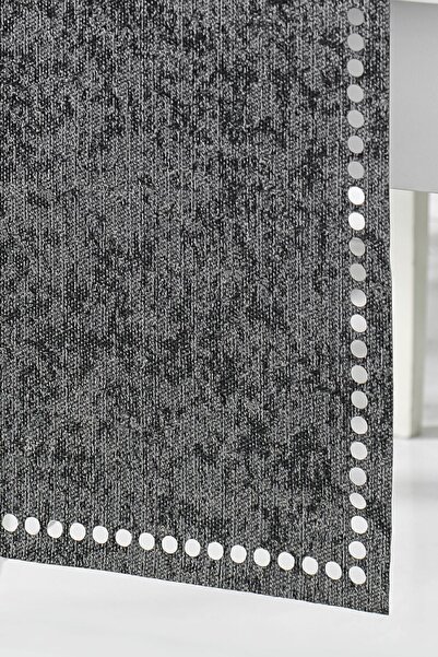 ÖZENEV Evine Özen Runner Amerikan Servis Masa Örtüsü 40x140 Cm Çift Taraflı Gri