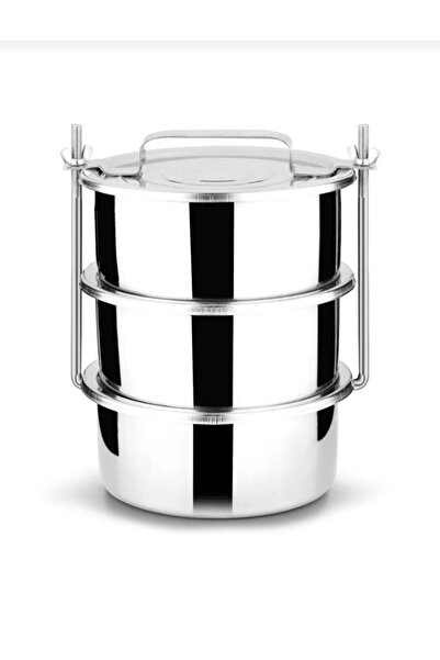 çakır çelik 3 Lü Sefer Tası 22x12 Cm 7,8 Kişilik