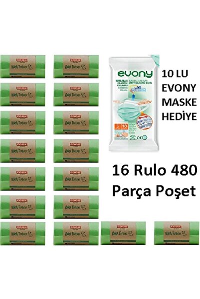 COOK 16 Rulo 480 Parça Poşet Içerir Köpek Kaka Poşeti Köpek Kaka Torbası Evci...