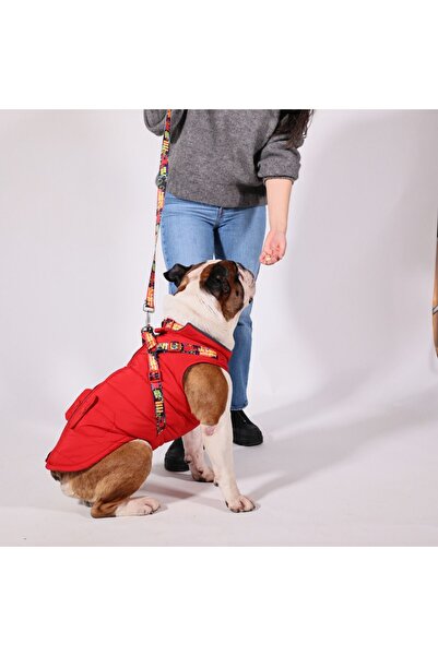 Genel Markalar , Göğüs Tasmalı, Köpek Montu, Köpek Yağmurluğu Kırmızı, Kırmızı Köpek Yağmurluğu